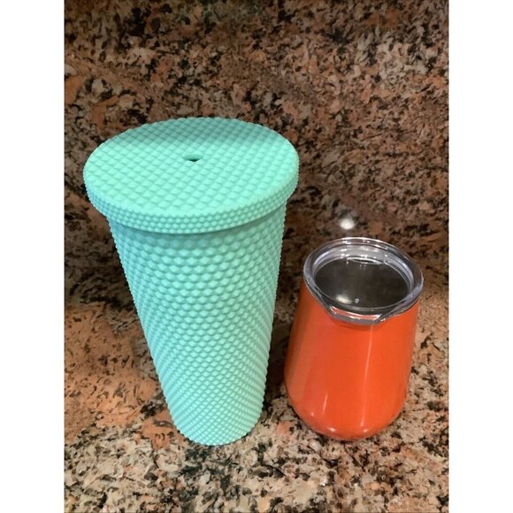 Modern Expressions Monogram "C” Tumbler 20oz Studded Textured & Cup No Straw - Picture 3 of 7